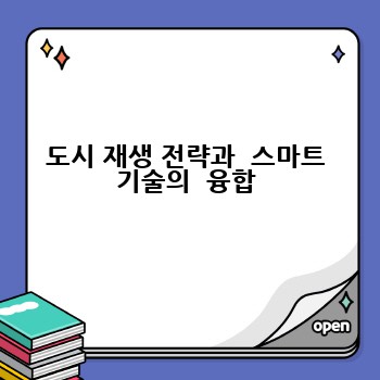 도시 재생 전략과  스마트 기술의  융합