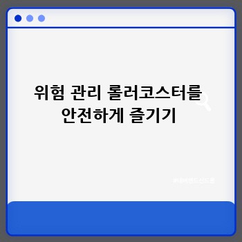 위험 관리 롤러코스터를 안전하게 즐기기