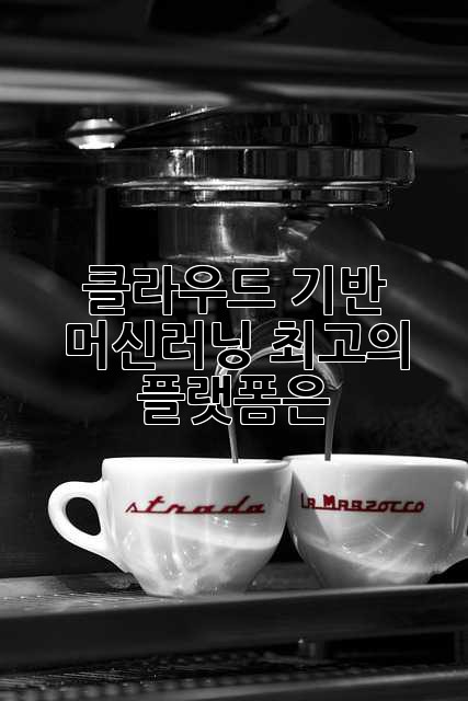 클라우드 기반 머신러닝: 최고의 플랫폼은?