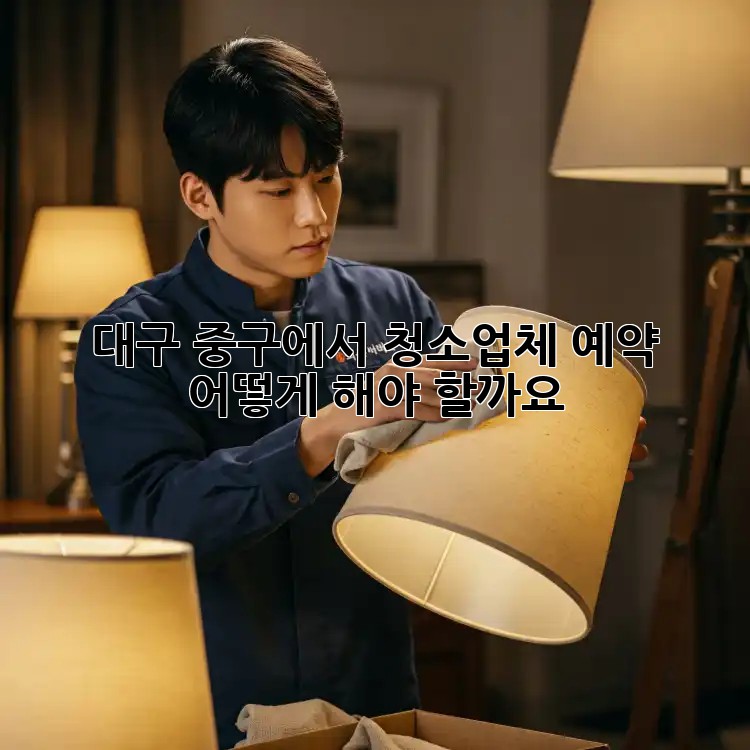 대구 중구에서 청소업체 예약, 어떻게 해야 할까요?